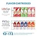 Cirkul Variety Pack Bundle, Flavored Water Cartridge 12-Pack (LifeSip, FitSip), No sugar, zero calorie Drink Mix