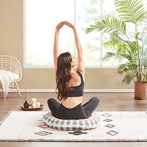 Codi 32 Inch Round Floor Pillow, Large Meditation Pouf Cushion , Memory Foam Stuffer Circle Throw Pillows - (Coral, 1 Count (Pack Of 1)) #TOP5