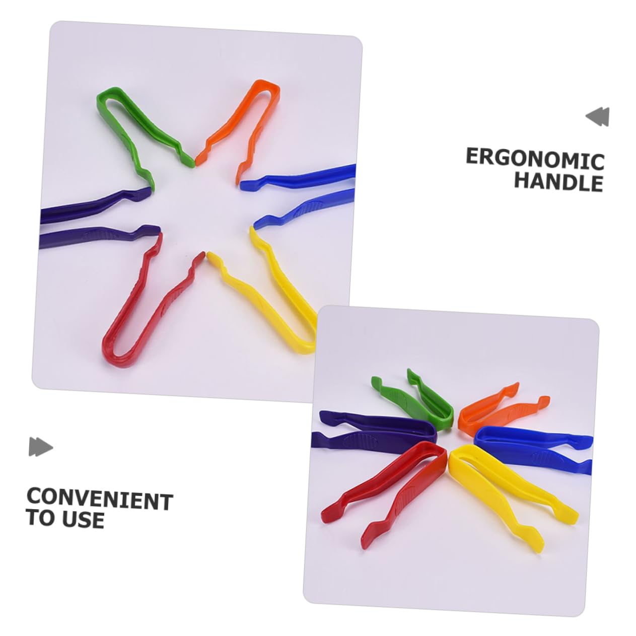 Sosoport 3 Series Pinzas De Plástico Para Manualidades Herramientas De Precisión Agarre Antideslizante Para Joyería Y Accesorios Diy 6 Piezas*3