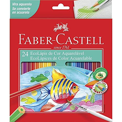 Lápis Aquarelável EcoLápis, Faber-Castell, 120224G, Grafite