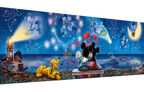 YALKIN DIY Diamond Painting Kits for Adults Large Diamond Art with Round Drills Full Drill Gem Big Painting Set for Home Wall and Gifts 11 x 35 inch (30x90CM)