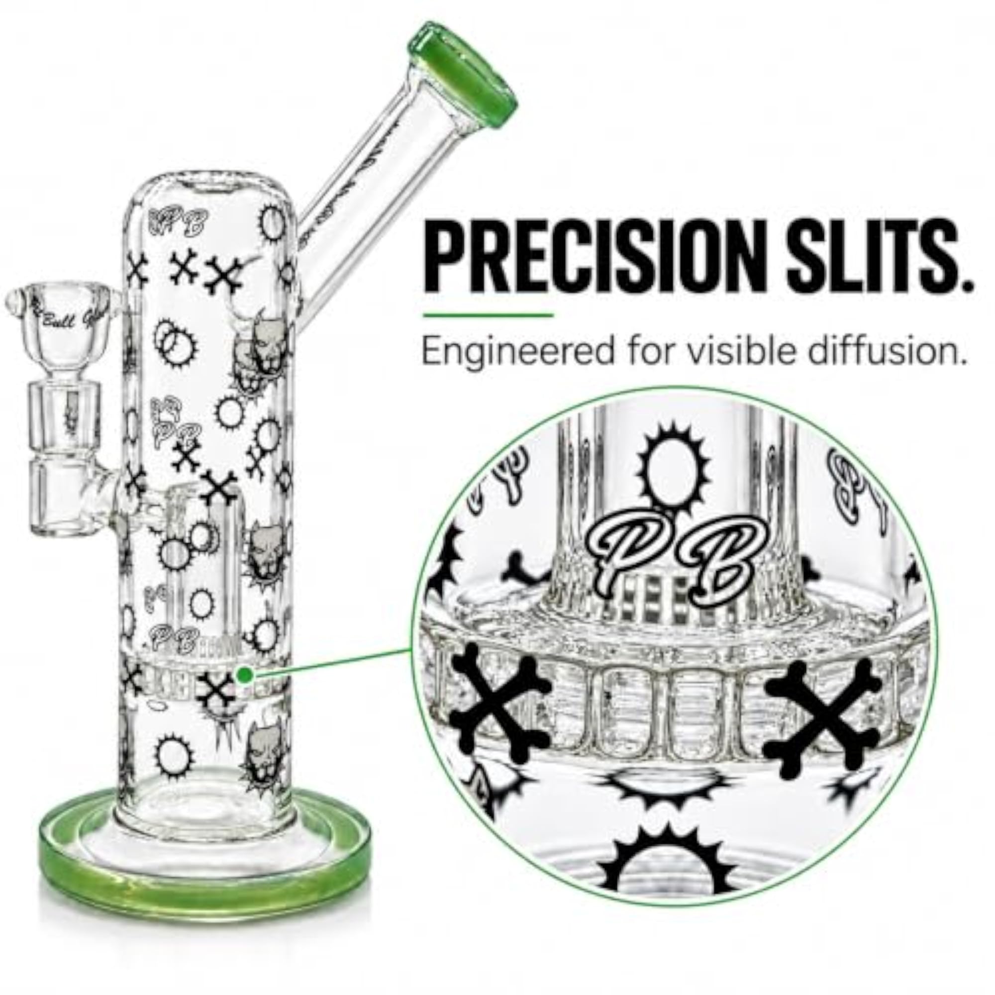 Bong- 10 inch Permanent Printed Bong