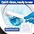 30 Count Disposable Toilet Brush Heads, Toilet Bowl Wand Refills for Clorox Toilet Cleaning, toilet scrubber refill?disposable toilet brush headrefills?Toilet Cleaning Sponges Heads for Bathtub, Floor