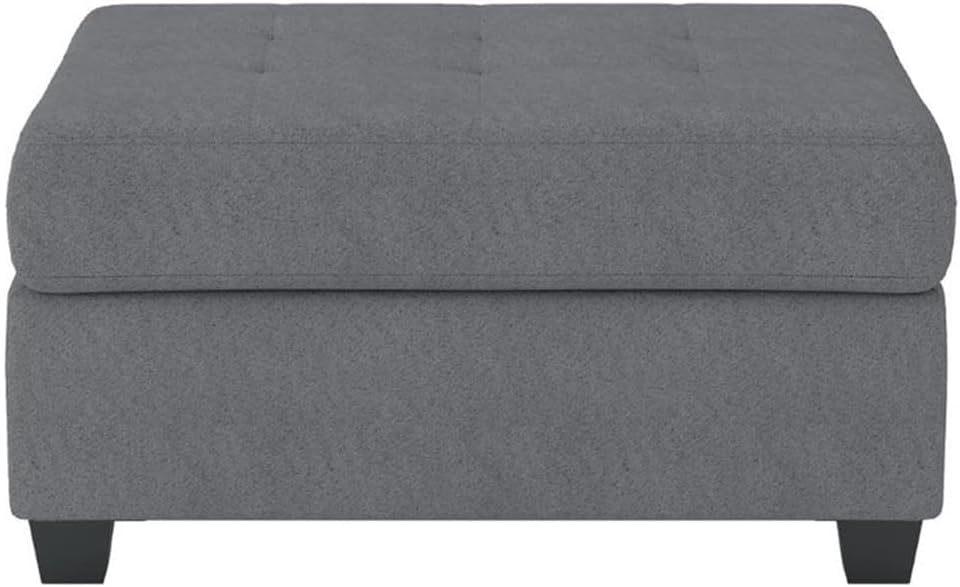 Storage Ottoman, Dark Gray