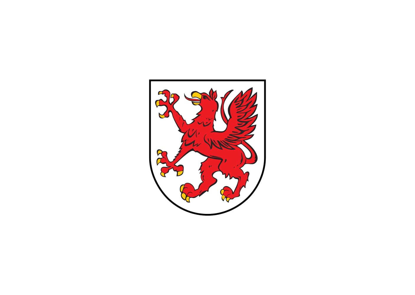Drapeau Tczew finition premium avec coutures renforcées grand format