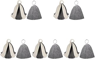 BESPORTBLE Household Sauna Caps 10 Pcs Sauna Hats Felt Sauna Hats Reusable Sauna hat Bathroom Sunna Hats Water Absorbing Sauna Comfortable Sauna Cap