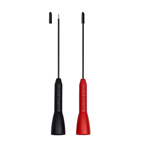Miniatura 1 de Pines de sonda de aguja para multímetro, juego de sonda de aguja extensible, adaptador de punta de punta de punta de aguja perforadora no