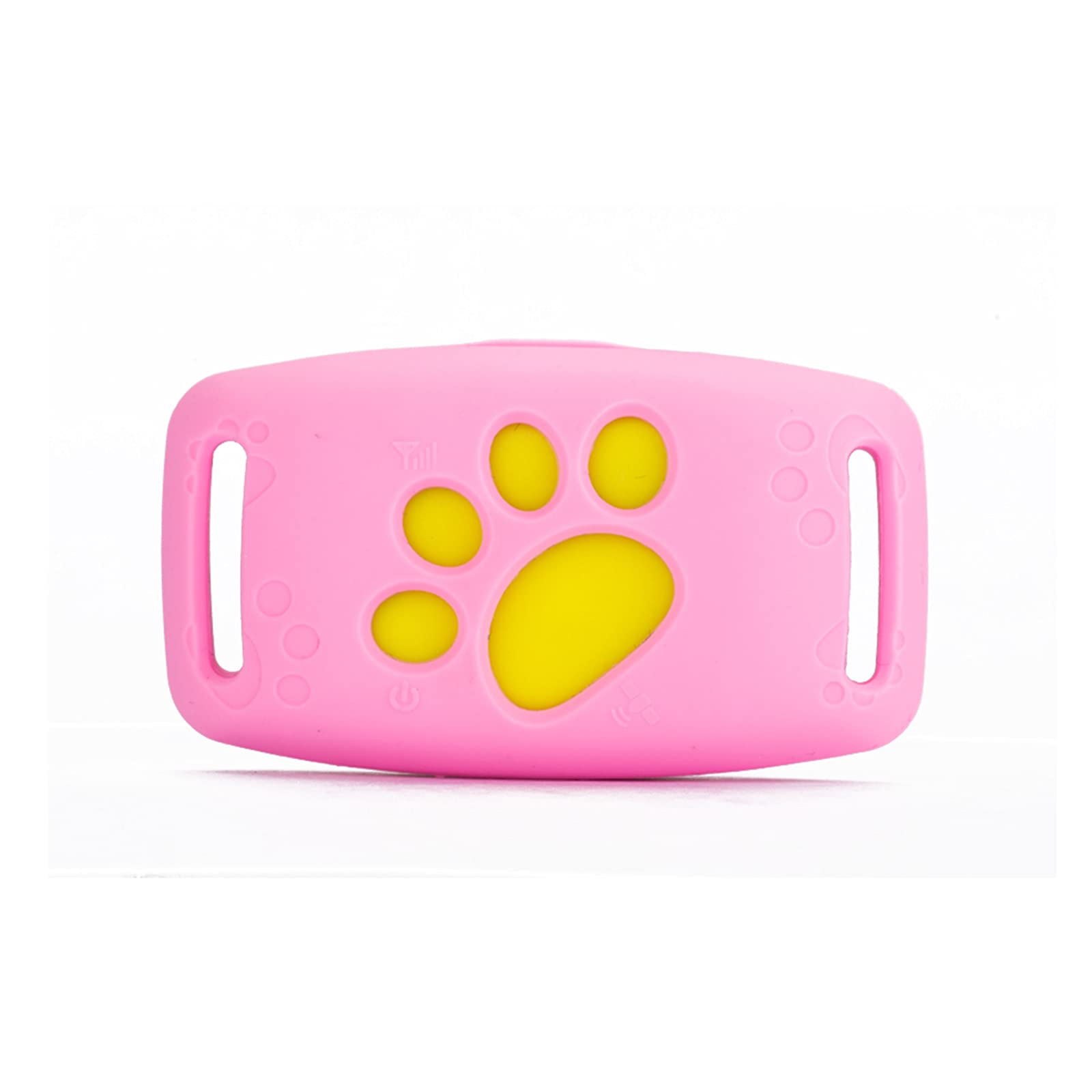 Rastreador GPS para mascotas, perro GPS Posicionador Localizador Collar Perros Gatos Dispositivo de seguimiento GPS con impermeable para mascotas Perro Gato Collar (rosa)