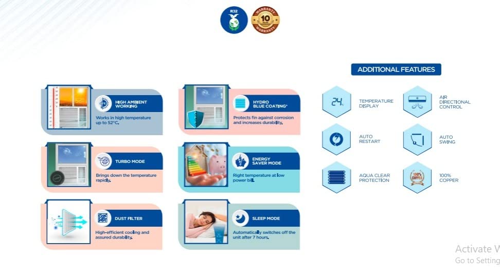 Image of Carrier 1.5 Ton 5 Star inverter Window AC (Copper, 2023 Model, White,ESTRELLA DXI)