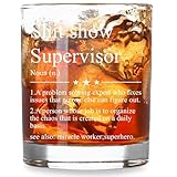 Funny Gifts For Boss Manager,Humorous Team Leader Whiskey Glasses, Birthday Father’s Day Thankgiving Christmas Thank You Gifts For Coworker Old Fashioned Wine Glass 10 OZ