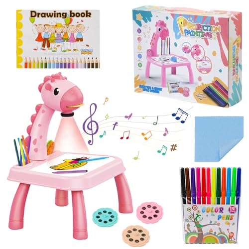 Opiniones y reviews de Tableros de dibujo al mejor precio. 45 Proyector de Dibujo, Artes y Manualidades, Tableros de Dibujo de Proyector Infantil Educativo para Niños con Luces y Música, Escritorio Aprenden a Dibujar para Niños 3 a 12...