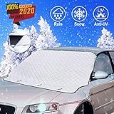 Windshield Sunshade Protector,Lord Eagle Snow Cover with Magnetic Edges Keeps Car Cooler & Snow Off Fits for Most Vehicle