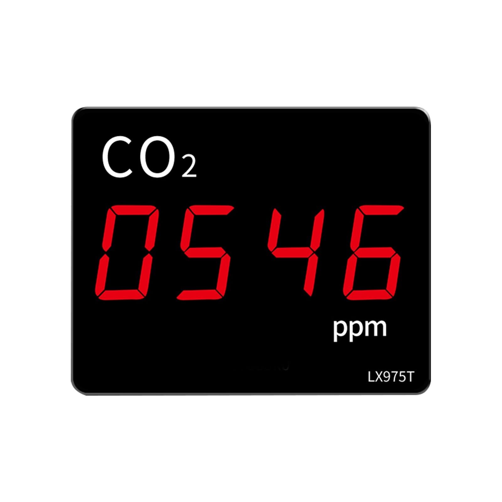 Czujnik detektora dwutlenku węgla CO2 Monitor CO2 z alarmem Miernik ści powietrza na podczerwień NDIR Tester czujnika do szklarni domowych Do pracy i domu