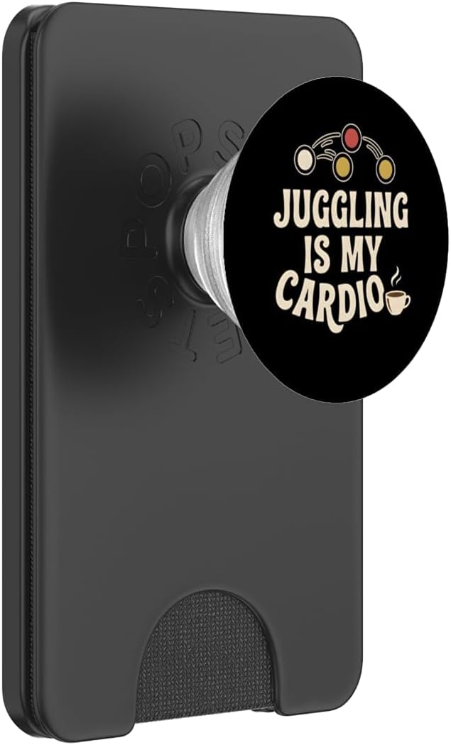 Juggling is My Cardio Fun Motivational Acrobatic Juggler PopSockets PopWallet for MagSafe
