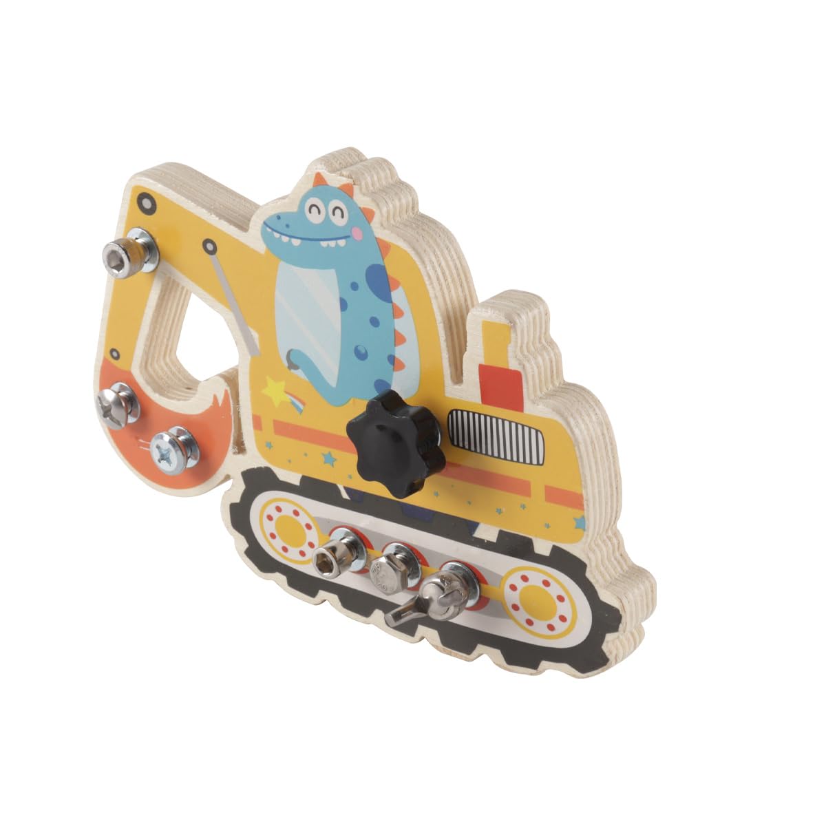 Orivin Wooden Dinosaur Digger Set, Dinosaur Digger Nuts Fun Disassembly and Assembly Tools Suitable for Developing Brainpower - Image 2