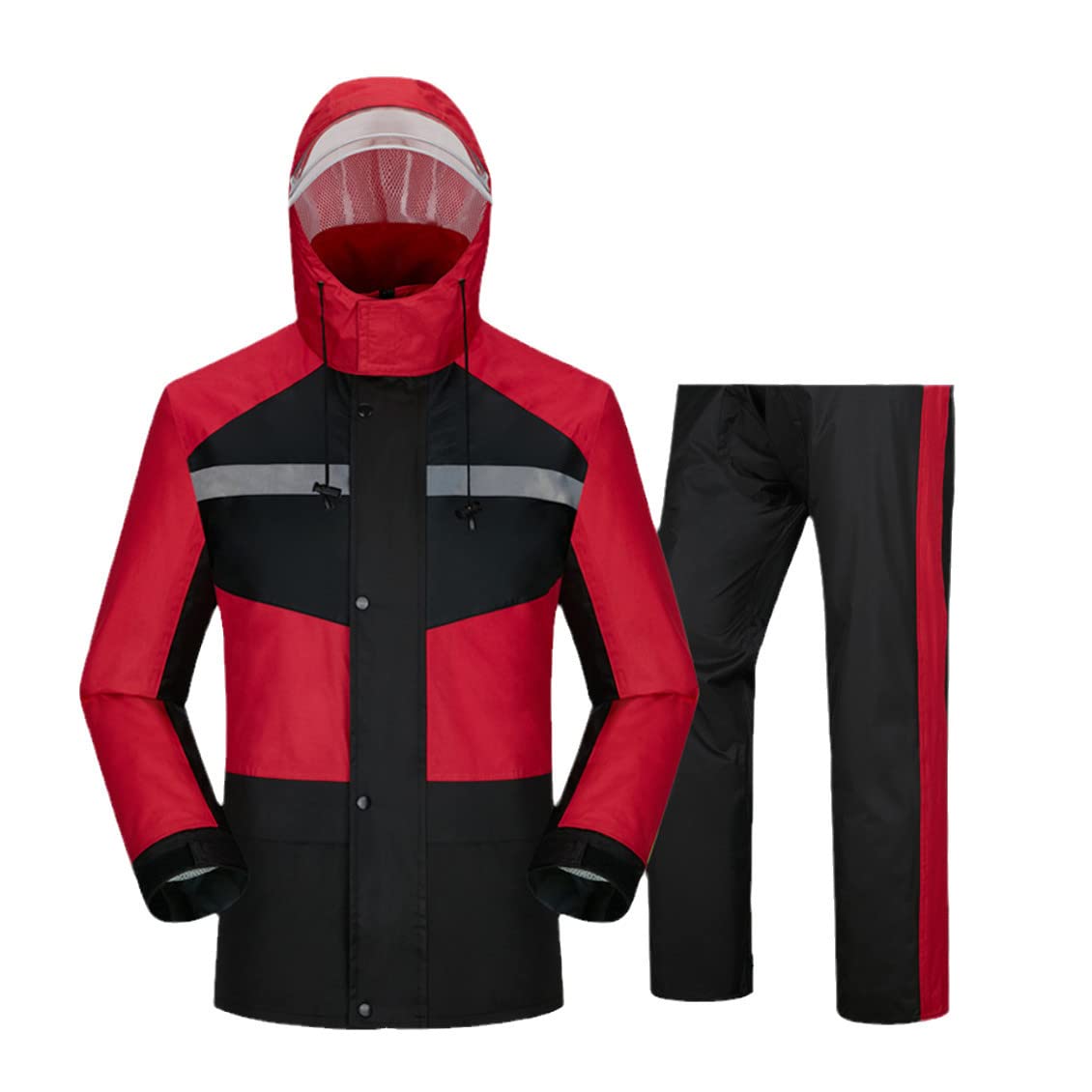Impermeable pantalones de lluvia traje hombres y mujeres adulto motocicleta montar ropa protectora anti-tormenta impermeable