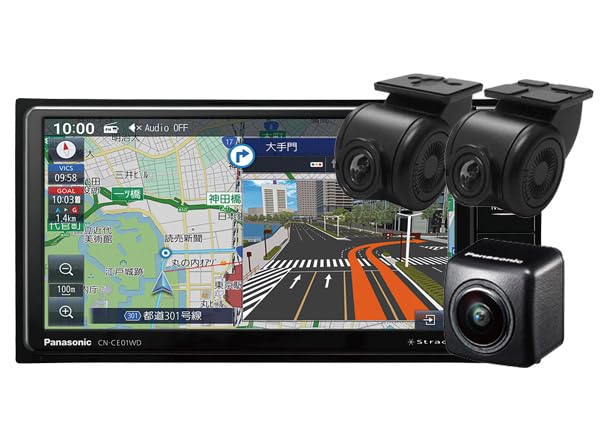 Amazon.co.jp: CN-CE01WD+CA-DR03HTD+CY-RC500HDストラーダ7V型200mm
