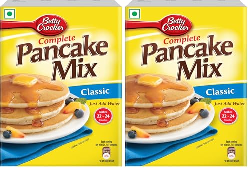 Image of Betty Crocker Complete Classic Pancake Mix | Pancake Mix for Kids| No-Preservatives| 500 g (Pack of 2)