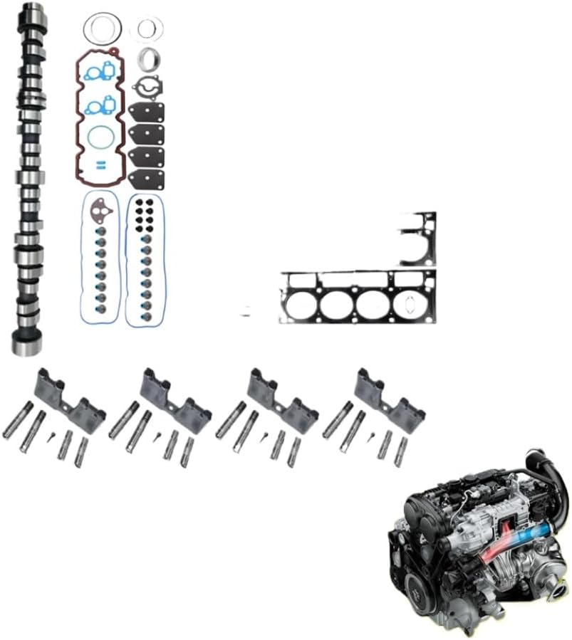 Engine Parts AFM Lifters Camshaft Head Gasket Set Bolts Cam Fit 5.3 L Compatible With GM 05-14 5.3L 12499225 HL124 E1840P 12482063