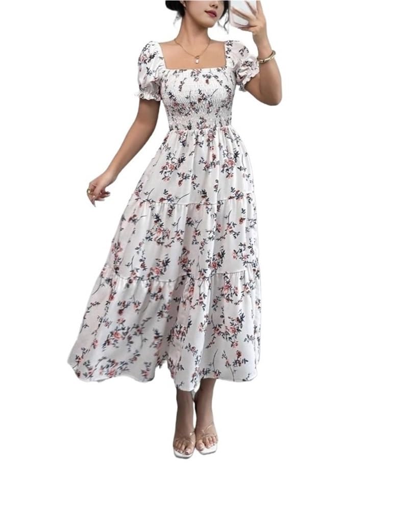 Robe longue smockée pour silhouette sublimée sans complexe - 8