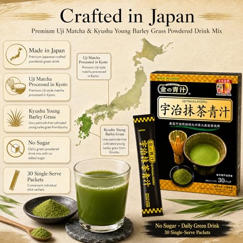 Té verde matcha en polvo 30 sobres individuales miniatura 7