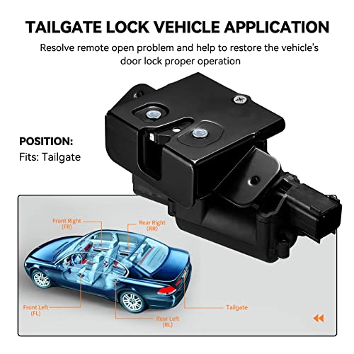 Image of SYERAL 931-107 Tailgate Liftgate Trunk Latch Lock Actuator Motor 13501872 13581405 Compatible with Chevy Suburban Tahoe Traverse, Compatible with Cadillac Escalade GMC Acadia Yukon Terrain 2007-2017