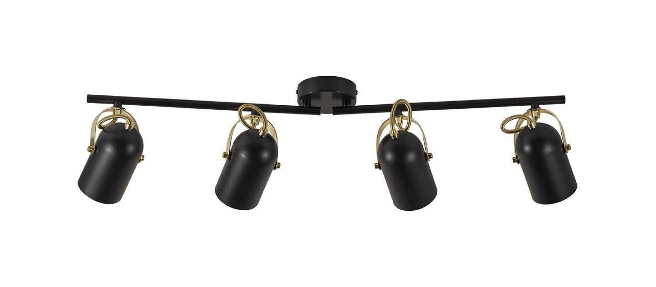 Nordlux Lotus Indoor Spot Light Black Metal E14 Adjustable Head - Living Room, Bedroom, Bedside Mains Powered, IP20