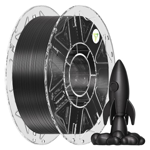 Image of Creality Hyper Lightweight PLA Foam Filament, 1.75mm LW PLA with RFID Auto-Setup, Low-Density, Matte Finish, Easy to Paint, Ultra-Light for Aircraft & Models, 1kg Spool (Black)