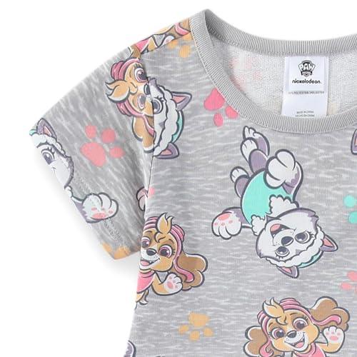 Paw Patrol Nickelodeon Girls French Terry Skater Dress with Headband for Toddler and Big Kids4