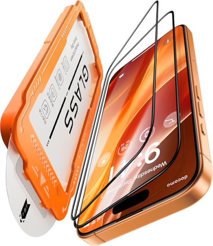 iphone 17 Pro ガラスフィルム 【米軍No.1規格航空材料&独創的なガイド枠】 2枚セット いphone17 pro 保護フィルム 全面保護 最強硬度10H 耐衝撃 气泡なし 自動吸着 貼付け簡単 iphone17proフィルム 超クリア画質 高光沢 ブルーライトカット 目の疲れ軽減 強化ガラス アイフォン17 プロ 指紋防止 破損防止 飛散防止 超フィット感 6.3インチ