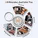 for ASUS ROG Phone 9/Phone 9 Pro Phone Case with Screen Protector 360° Rotatable Ring Holder Kickstand/Stand [Non Yellowing] Transparent 4 Corners Shockproof Protective Cover Case - Crystal Clear