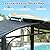Domi Hardtop Grill Gazebo 8x5FT, Outdoor BBQ Gazebo with Galvanized Steel Double Roof, Permanent Sun Shade Grill Canopy Shelter with 2 Side Shelves and Ceiling Hook for Patio Yard Garden (Grey)