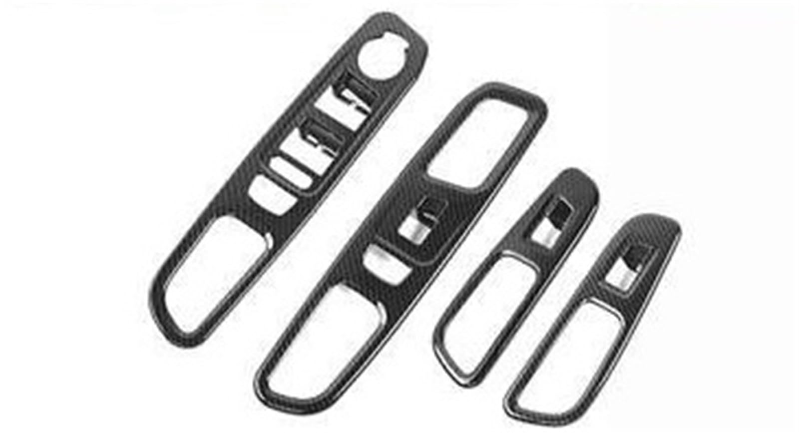 Rifiniture interne per auto Per Jeep Per Renegade 2016 2017 2018 2019 2020 2021 2022 2023 2024 Accessori Decorazione Del Pannello Pulsante Sollevamento Finestrino(Look in carbonio)