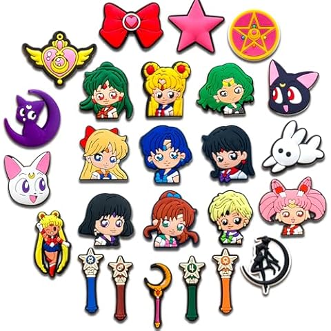 25Pcs Cartoon Shoe Charms for Clog Slides Sandals, Cute Anime Shoe Accessories for Party Cover