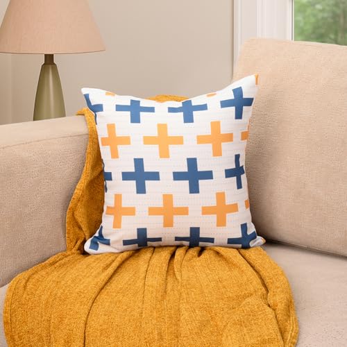 Image of Wakefit Printed Cushion Cover | 16X16 inch | Set of 5 | Multicolour Throw Pillow Covers | Machine Washable | Pattern Dust