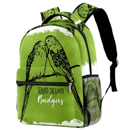 Sac à dos d'école et de loisirs au motif couple dessiné à la main