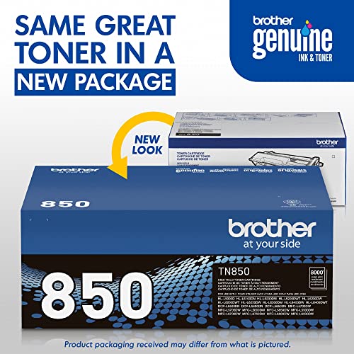Brother TN850 Replacement Black Toner, Page Yield Up To 8, 000 Pages, Amazon Dash Replenishment Cartridge thumb #2