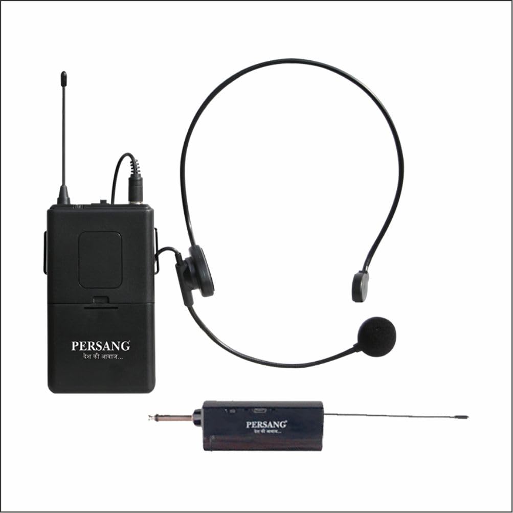 PERSANG Octane-9 UHF Wireless Collar & Headset Microphone Set, Up to 7 Hours Playtime, Auto Connect, for Karaoke, PA, Stage Performances, DJ, Conference, Wedding, Party, Speech-picture-11