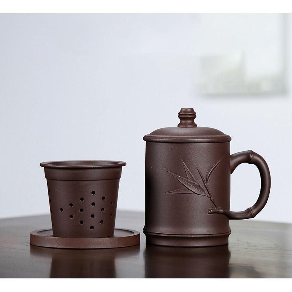 Matcha Cups zestaw do herbaty dla miłośników herbaty fioletowy kubek z piaskiem ręcznie robiona pokrywka filiżanka do herbaty 450 ml filiżanka do kawy gliniana filiżanka do herbaty zestaw do herbaty
