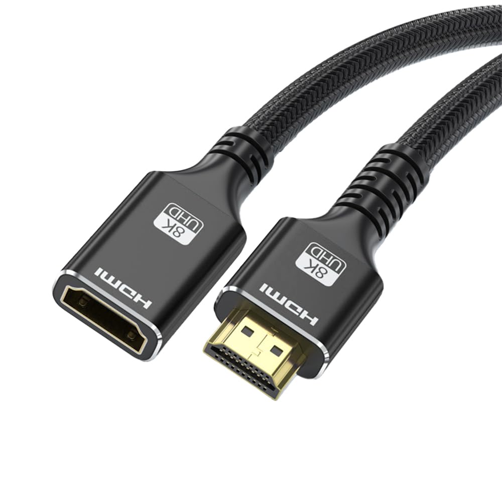 Cable HDMI macho hembra corto de 1.5 pies para conectar consolas PS5 8