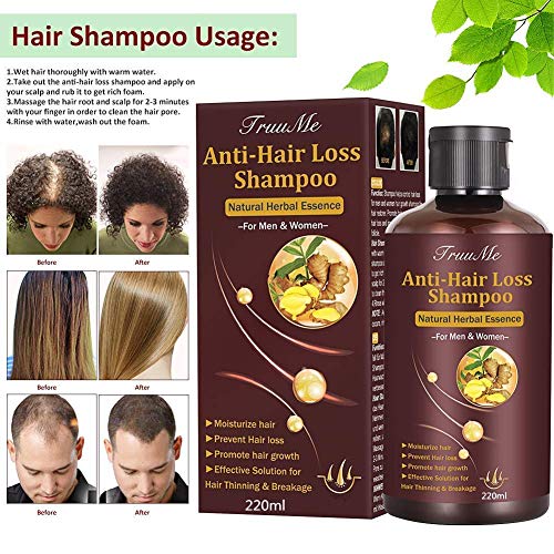 Hair Thickening Shampoo, Shampoo for Hair Growth, Hair Loss Shampoo, Hair Loss Treatment, Natural & Organic Herb Shampoo for Hair Regrowth Faster/Prevent Hair Loss - Thumbnail 7