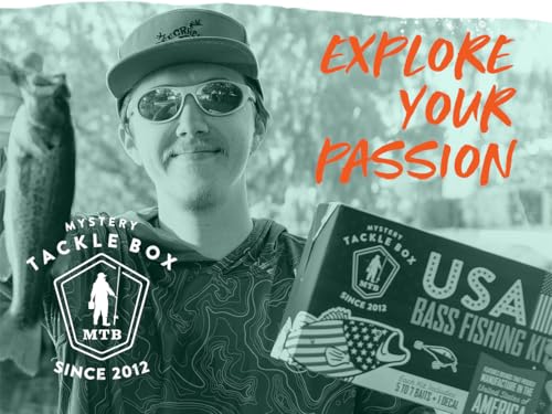 Image of Catch Co Mystery Tackle Box Freshwater Largemouth and Smallmouth Bass Lures Fishing Kit