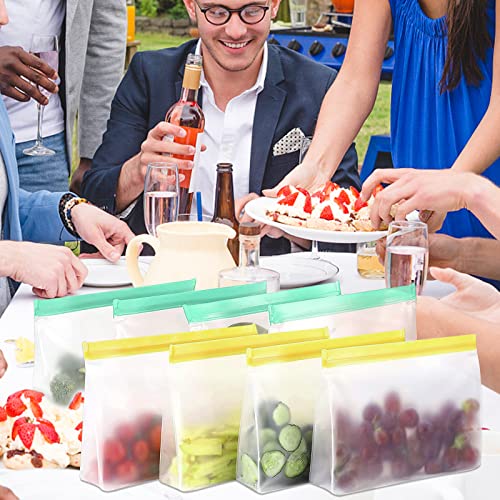 Borse in silicone riutilizzabili, con chiusura