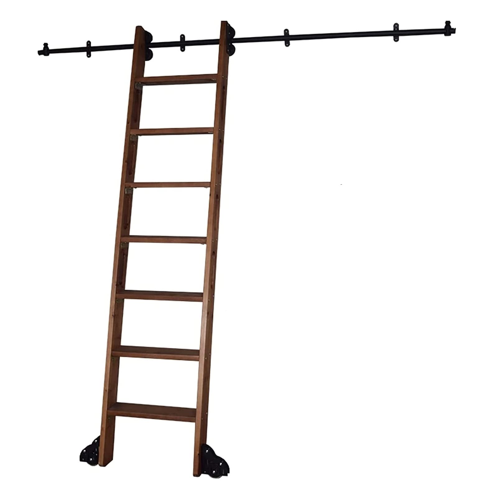 Kit de porte de grange coulissante pour corriger le manque de place avec rail rétractable