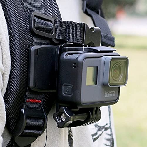 PULUZ 360 Degree Rotating Backpack Hat Rec-mounts Quick