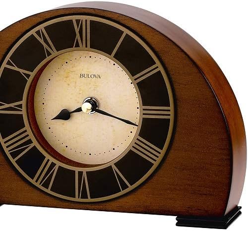 Back view of the Bulova B7340 Tremont Clock with the battery compartment visible.