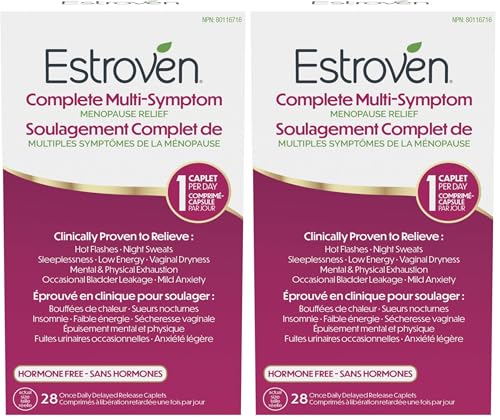 Image of Estroven Complete Multi-Symptom Menopause Supplement for Women,28 Ct.,Clinically Proven Ingredient Provide Menopause Relief & Night Sweats & Hot Flash Relief* Drug-Free-& Non-GMO,(Pack of 2)