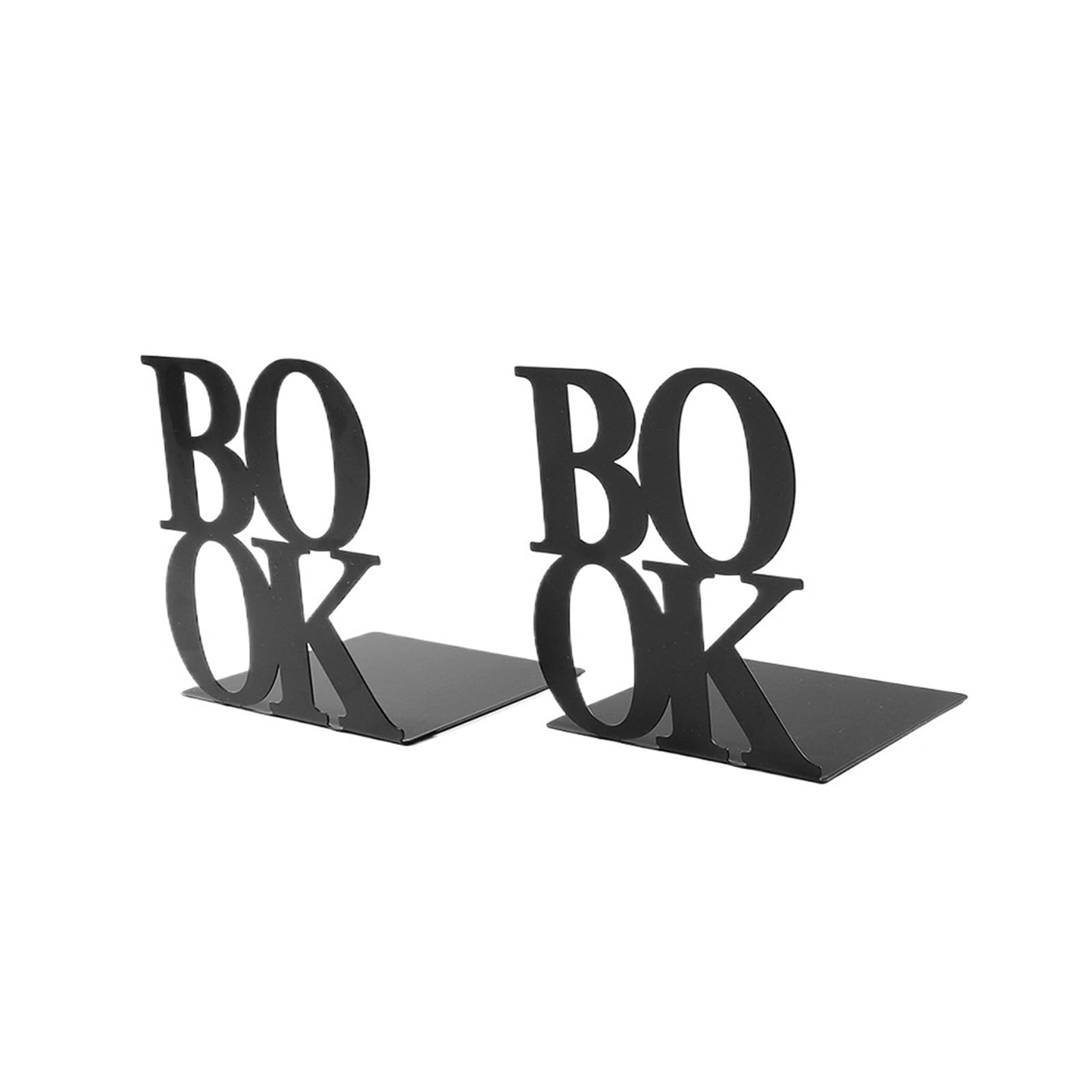 Book Ends Book Word Rack Heavy Duty Metal Bookend Office Desktop Home Supplies Bookshelf