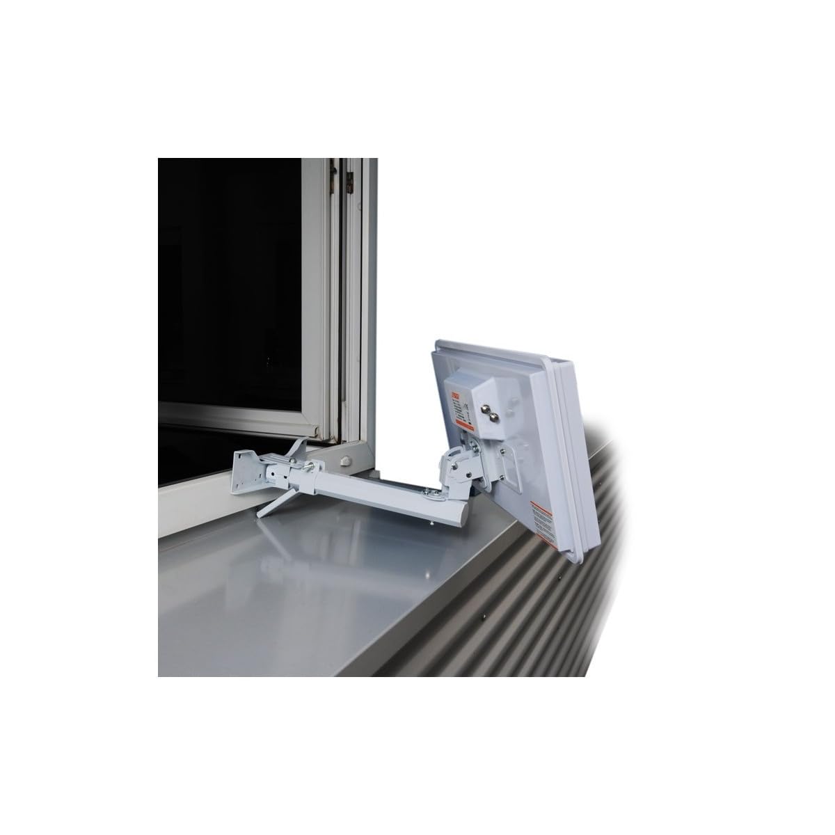 Selfsat Parabole Satellite Plate 2 Sortie avec LNB intégré + Kit Fixation Fenêtre