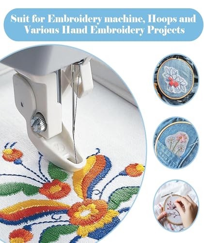 Image of Manthan 3 Pcs Embroidery Stickers for Stitching, Water Soluble Paper for Embroidery, Design Stickers Paper for Machine Embroidery, Hand Made for Delicate Fabrics